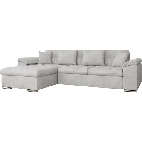 Sofá rinconero Comfivo Mica II, Zoya 01, Función de descanso, Almacenaje, 280x160x76cm, 0