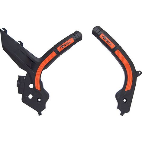 Protectores de chasis KTM Super Grip RTECH negro naranja 2018-2021