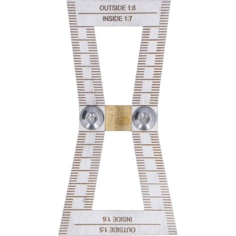 Marqueur à queue d'aronde, jauge de traçage pour le travail du bois, outil de mesure avec pentes 1:5/1:6/1:7/1:8 (1/5)