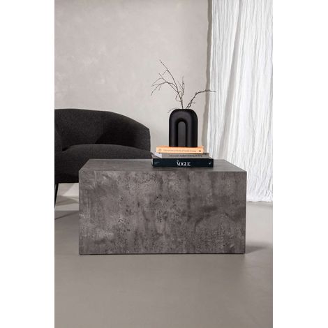 York table basse 60x80x40cm gris foncé.