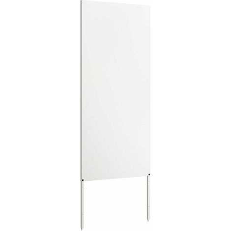 Écran de confidentialité de jardin Fretwork Blanc 50 x 140 cm (1/5)
