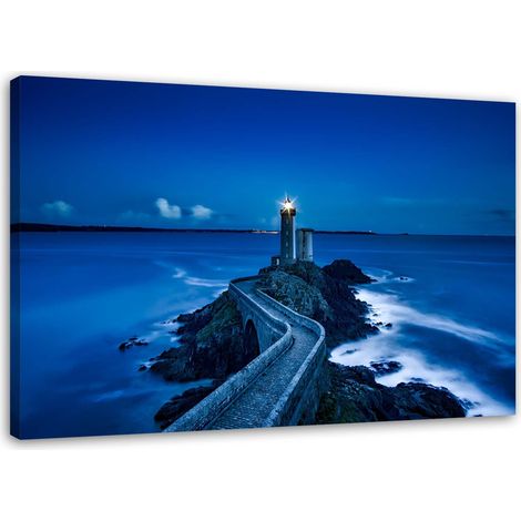 Tableau sur toile Le chemin du phare 60x40 (1/5)