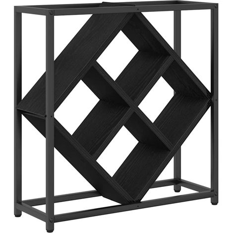 Maison Exclusive - Weinregal Schwarz Eichen-Optik 51 x 18 x 52,5