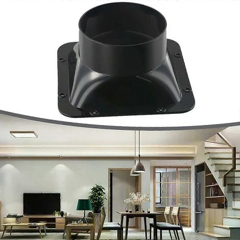 Raccord de bride pour conduit de ventilation, équipement de ventilation lisse 150 mm 200 mm ABS, entrée et sortie d'air, aucun-JXLGV (1/5)