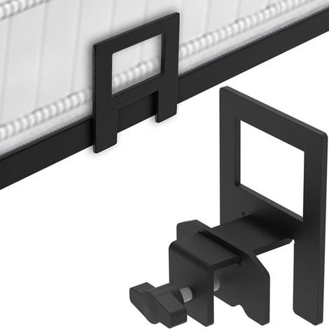 Support de matelas antidérapant pour cadre de lit, réglable, protège-matelas, surmatelas, coussin antidérapant noir, cadre de lit en métal, lot de 6 (1/5)