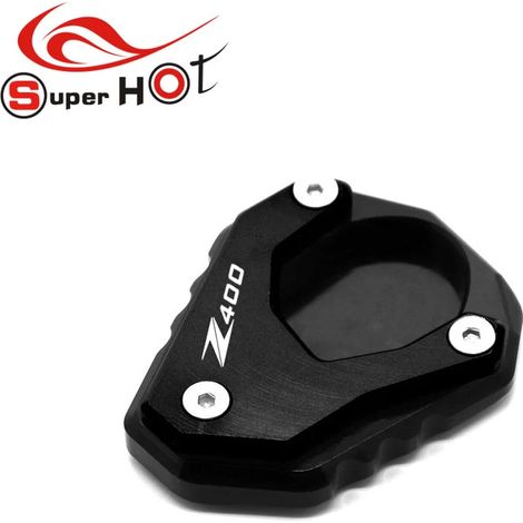 (Z400 noir) Compatible avec KAWASAKI NINJA400 Z400 NINJA 400 Z 400 Accessoires moto Béquille latérale, extension de béquille, plaque de support, agrandissement maxpower (1/4)