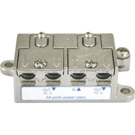 2-Wege-SAT/TV-Splitter-Verteiler. SPLITTER Elektro DH. Mit DC-Durchschleifung 10.413/2 8430552137183