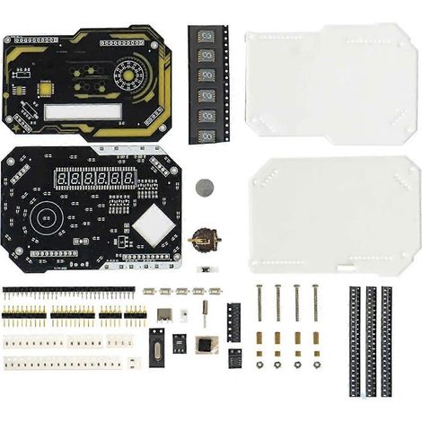 Horloge numérique de bureau - Kit électronique DIY à monter soi-même - Kit de soudure pour la fabrication d'une horloge - Ornement de bureau gaming (1/4)