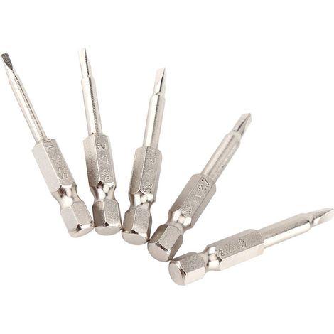 5 pièces embouts de vissage triangle 50mm 1/4" avec aimant puissant Δ1.8/Δ2.0/Δ2.3/Δ2.7/Δ3.0 pour vis à tête triangulaire (1/5)