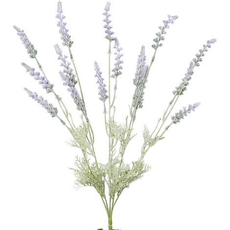 Ramo de lavanda artificial, de plástico y material flocado, decoración realista para bodas, hogar y oficina. (1/5)