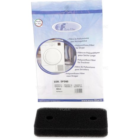 Filtre mousse sèche linge pompe a chaleur Miele 7070070 DFD60 Eurofilter (1/5)