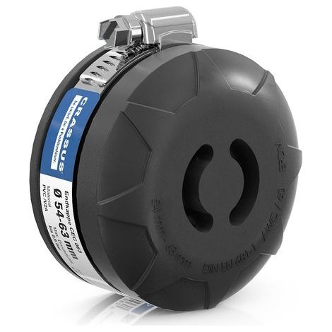 Embout CR CEC 063 (54-63 mm), 0,6 bar, L : 32 mm, PVC / V2A