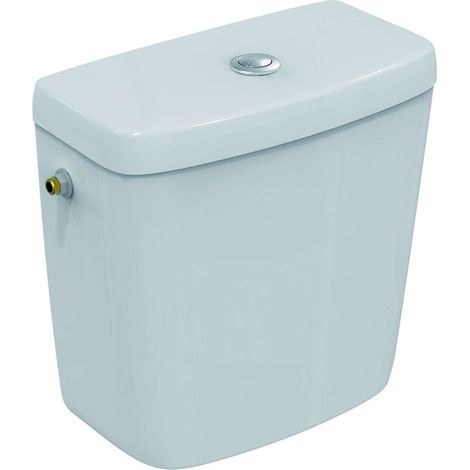 Ideal Standard – Réservoir de chasse d’eau 6/3L – Remplissage latéral – Céramique sanitaire – Contour 21 – E876001 (1/3)