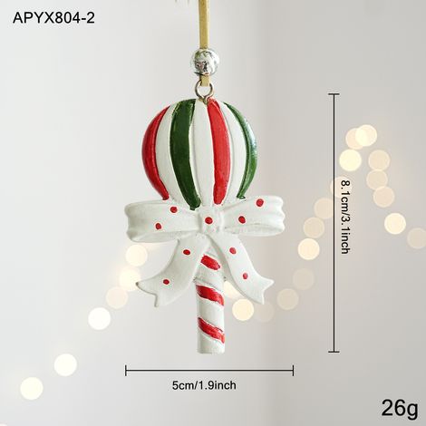 Décoration de Noël en résine peinte, suspension pour sapin avec cloche rétro en relief, ornement coloré style cartoon, accessoire festif pour maison et fête (1/5)