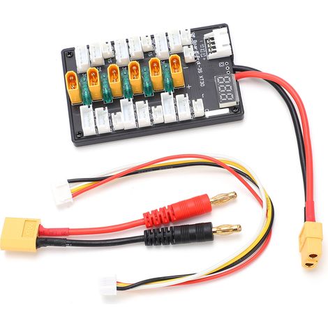 Carte de charge parallèle 1S-3S B6, câble en silicone, connecteur JST, adaptateur de charge parallèle (1/5)