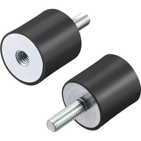 M8 Mâle Femelle Silent Bloc Support en caoutchouc Amortisseur pour Moteur Générateur Compresseur Garage Inverse Osmose Pompe Impact Air Générateur Voiture Bobines D30mmxH30mm 4Pcs (1/5)