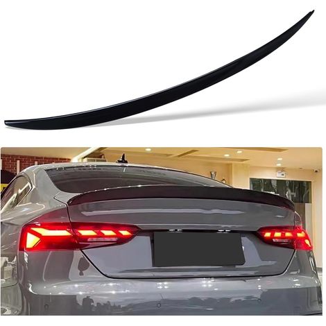 Noir Brillant Protection de Pare-Chocs Spoiler adapté à l'A5 B8/B8.5 Spoiler Protector Lip (1/5)