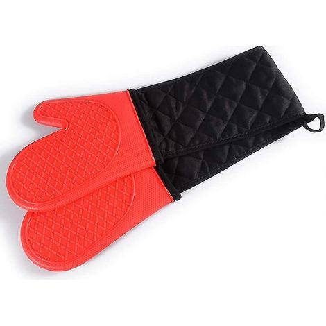 Gant de cuisine double. Gants de cuisine antidérapants avec doublure en coton. Extra longs. (1/5)