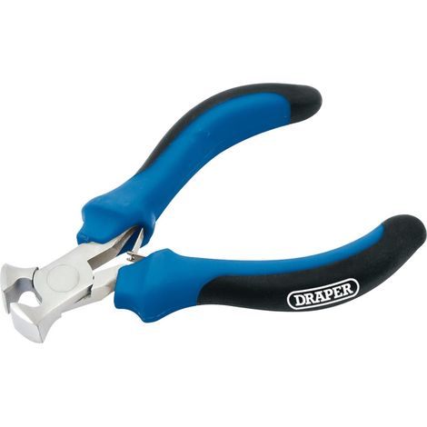 Mini pince coupante avec poignée souple Bleu 100 mm (1/2)