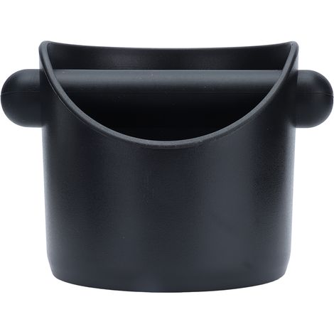 Schräger schwarzer Eimer für Kaffeesatz, Behälter für Kaffeereste, Kaffeepulverbehälter, Schüssel für Kaffeereste (1/5)