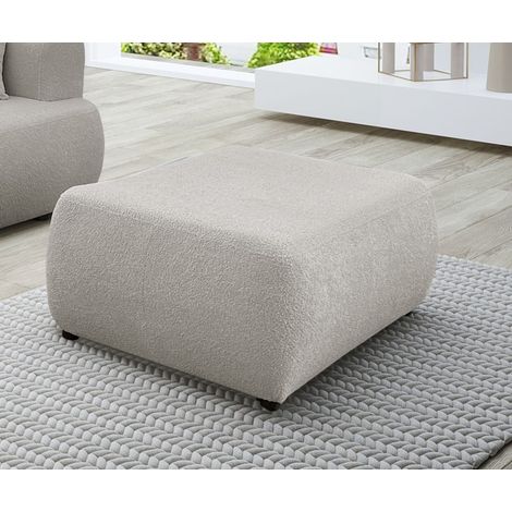 Polsterhocker Designerhocker Hocker ANIKE in Stoff Now or Never Beige (1/3)