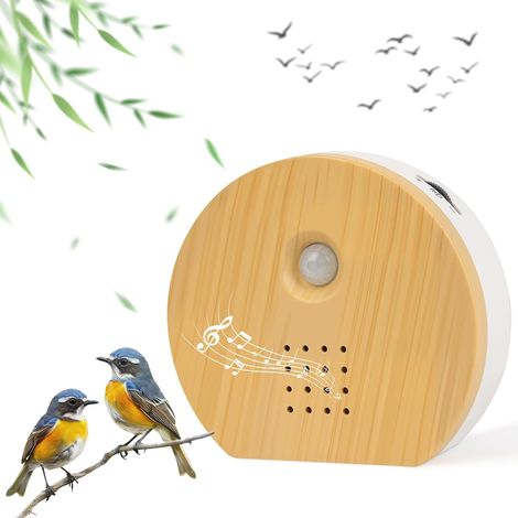 Boîte À Sons d'oiseaux, Boîte de Sons Naturels, Détecteur de Mouvement, Gazouillis d'oiseaux, Boîte à Sons Naturels, Source de Forêt, Chant D’Oiseau avec Support Mural (1/5)