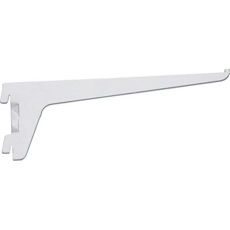 Console simple en acier laqué blanc de 200 mm Mermier, modèle VP M640520