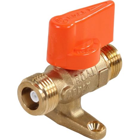 Robinet ROAI Butane - Propane - Entrée et sortie M20x1.5 (double mâle) - max 0,2bar - Favex