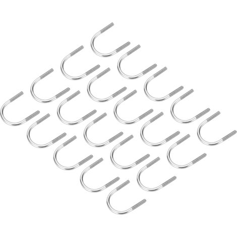 Ensemble de 20 boulons en forme de U en acier inoxydable 304 M6x33 pour pièces de machines et quincaillerie (1/5)