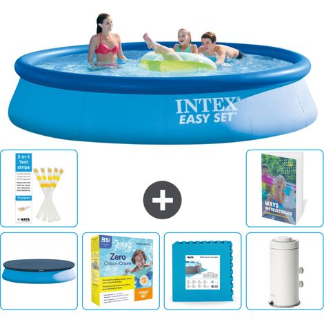 Easy Set Pool Rund - 396x84 cm - 7-teilig  S102 (1/5)