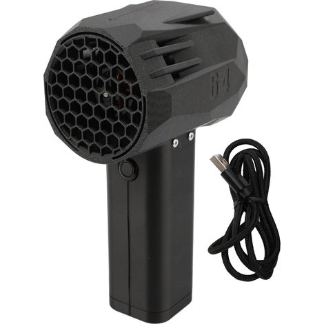Ventilateur Turbo violent pour sèche-linge à Jet, moteur sans balais de 4000mAh, conduit de 64mm, 20W, charge rapide, poussée de 1400g, vitesse du vent de 240 km/h