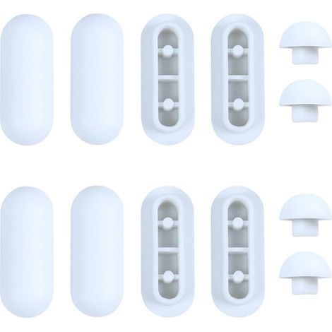 12 Pièces Patins pour Abattant WC, Amortisseur WC, tampons pour abattant de WC, pour Siège de Toilette D'amortisseurs, Abattant WC Tampon de Remplacement de Toilette, pour les Hôtels Familiaux (1/5)