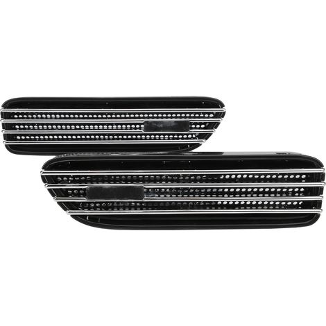 Ensemble de 2 baguettes de garniture d'aération latérale, matériau ABS, adapté aux accessoires de type M, remplaçable par des pièces électroplaquées E46/E90 M3. (1/5)