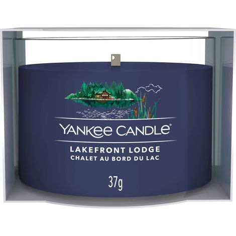 Vela Yankee Candle mini con aroma a cabaña junto al lago, 37 g
