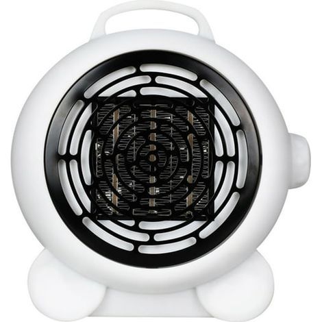 Mini radiateur soufflant électrique 300 W, chauffe rapide en 3 secondes, 2 modes de chauffage, radiateur d'appoint électrique portable pour l'hiver, tour chauffante (1/2)