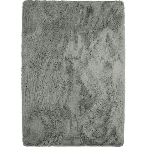 NEO YOGA - Tapis lavable à base fine et souple extra doux gris clair 160x230