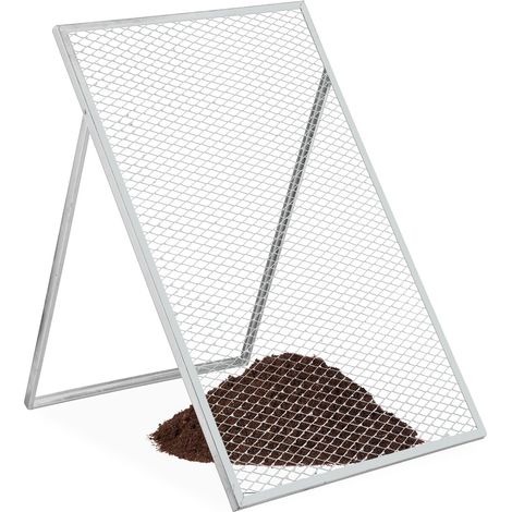 Tamiz de jardín 100x60 cm, acero galvanizado