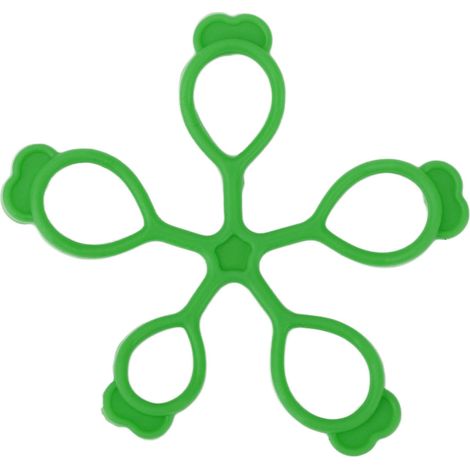 Étireur de Doigts en Silicone Forme Fleur, Renforce la Prise Main 11lb Vert Foncé pour Bureau et Extérieur (1/5)
