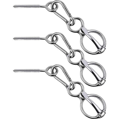 anneaux d'attache pour chevaux, accessoires d'équitation, boucle de sécurité pour chevaux (1/5)