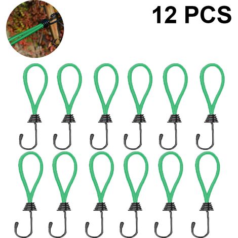 Crochet Élastique Pour Tente - 15 cm - Cordon Réfléchissant En Latex Et Acier - Pour Camping, Bateau, Camion - 12 Pièces Ou 20 Pièces (1/5)