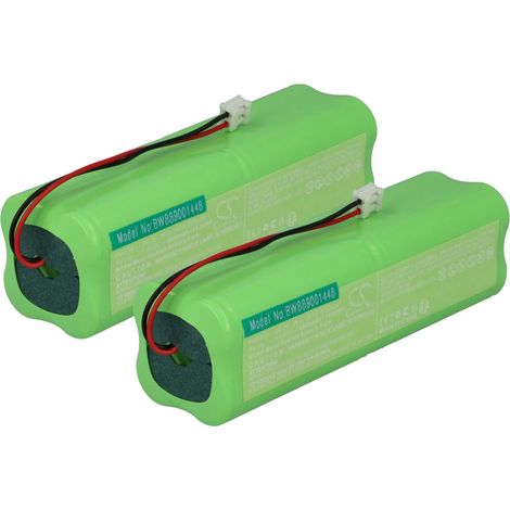 vhbw 2x batería compatible con Spektrum XP662, XP7202, XP8103A, XP9103, XP9303, XP9503 mando de dron (2000 mAh, 9,6 V, NiMH)