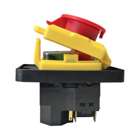 KEDU KJD18 Elektromagnetischer Schalter 7Pin Druckknopfschalter 400V 15A Start/Stop Drucktastenschalter mit Not-Aus Funktion (1/5)