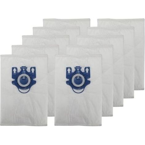 Lot de 10 sacs d'aspirateur compatibles avec Miele Classic C1, C2, C3, S2000, S5000 et S8000, alternative pour 9917730 GN 3D, accessoires (1/4)