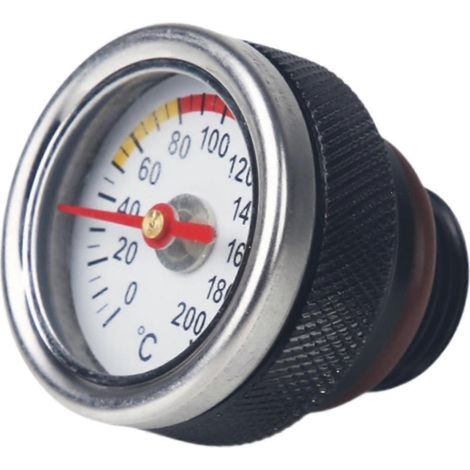 Bouchons de remplissage de rechange en métal haute performance pour jauge de température d'huile 0-200 °C (1/5)