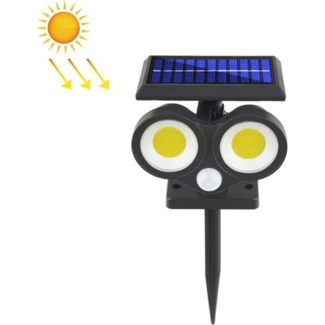 TG-TY092 Lampe murale solaire à double tête avec détecteur de mouvement pour jardin et éclairage extérieur (1/5)