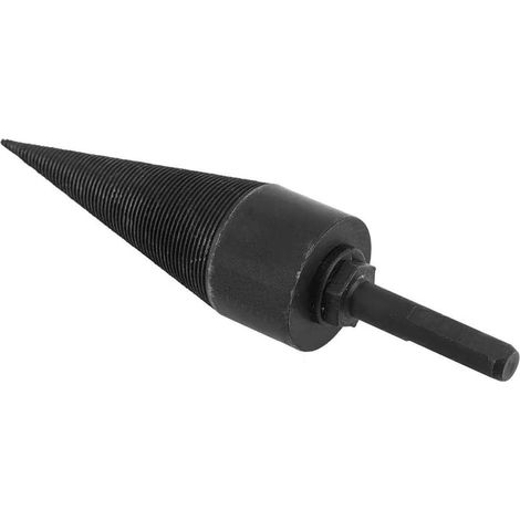 Mèche De Fendage De Bois - Cône Vis En Acier Trempé - Pour Perceuse Électrique 38mm Et 45mm - Outil De Division De Bûches - 1 Pièce (1/5)