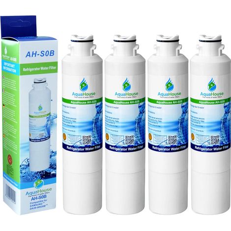 4x AH-S0B compatible pour filtre à eau Samsung DA29-00020B, HAF-CIN/EXP, DA97-08006A-B, DA29-00020A, réfrigérateur (1/2)