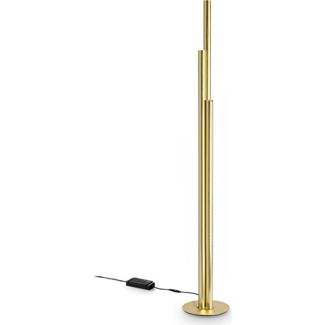 Ideal Lux Lampada da terra moderna Dorica 3 luci LED integrato ottone metallo (1/3)