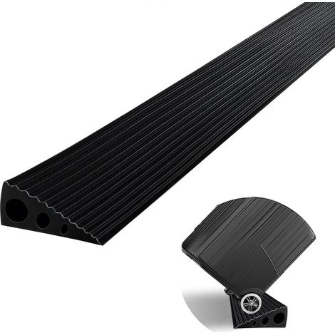 Cutis Rampe de seuil de Porte Profil de Transition Autocollant 90x6.5x2,5cm  Convient pour les aspirateurs robots, poussettes, chariots, déambulateurs et scooters électriques via rampes de seuil. (1/5)