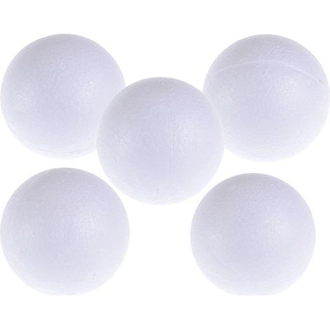 Bolas de espuma de poliestireno, 5 unidades.